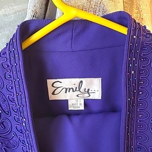 NWT Gorgeous Purple Skirt Suit Size 10 , NO FlawS